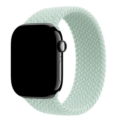 Apple Watch Bandje - Nylon - Solo - Aquamarijn - 44, 45, 46 & 49mm - L