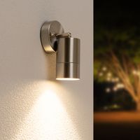 Lago kantelbare wandlamp - Dimbaar - IP44 - Incl. 4000K neutraal wit GU10 spotje - Spotlight voor binnen en buiten - Geschikt als wandspot en plafonds