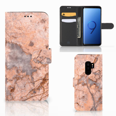 Samsung Galaxy S9 Plus | Bookcase | Marmer Oranje