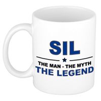 Sil The man, The myth the legend cadeau koffie mok / thee beker 300 ml Sil The man, The myth the legend cadeau koffie mok / thee beker 300 ml