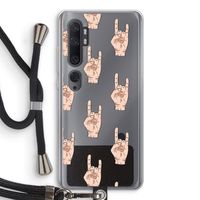 Rock: Xiaomi Mi Note 10 Transparant Hoesje met koord