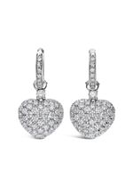 LEO PIZZO boucles d'oreilles Amore en or blanc 18ct ornées de diamants - Argent - thumbnail