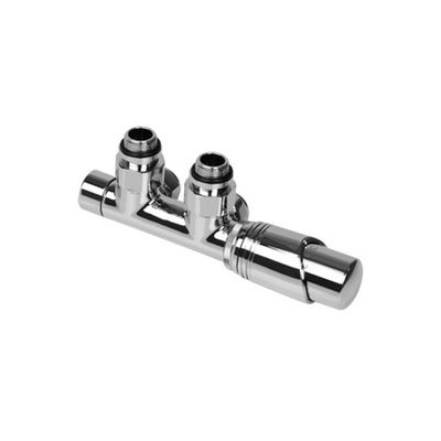 Plieger Design Radiator Onderblok Set Como Inclusief Koppeling 15 en 16 mm Chroom