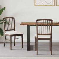 Eettafelstoelen 2 pcs Licht Bruin 50 x 52,5 x 91 cm