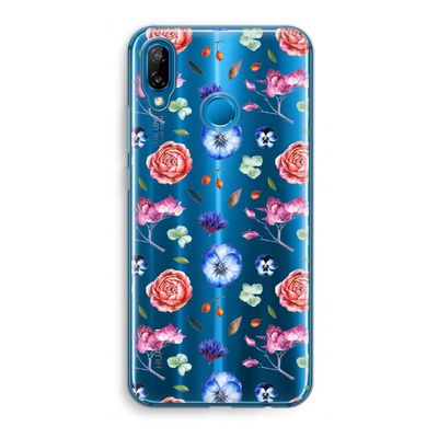Bloemetjes: Huawei P20 Lite Transparant Hoesje