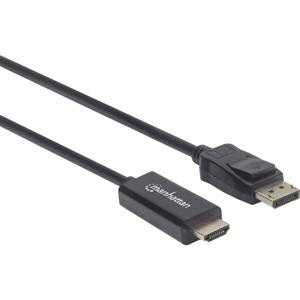 Manhattan 152662 DisplayPort-kabel DisplayPort / HDMI Adapterkabel DisplayPort-stekker, HDMI-A-stekker 1.00 m Zwart