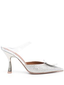 Malone Souliers mules à ornements en cristal 85 mm - Argent