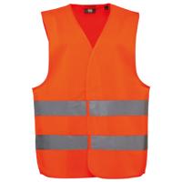 Veiligheidshesje / vestje voor kinderen - oranje - maat L - met reflectie - reflectievest
