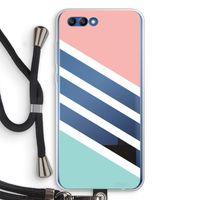 Strepen pastel: Honor 10 Transparant Hoesje met koord