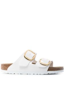 Birkenstock sandales Arizona Big Buckle en cuir - Blanc