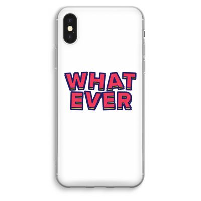 Whatever: iPhone XS Max Transparant Hoesje