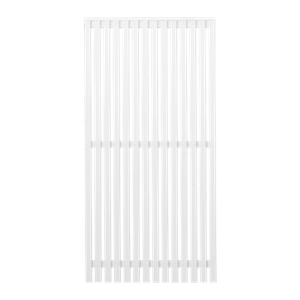 Wit Houten Tuinscherm Sendai 90 x 180 CM