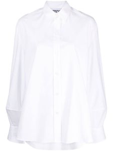 Moschino chemise à logo brodé - Blanc