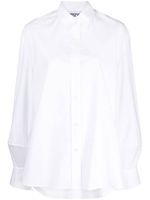 Moschino chemise à logo brodé - Blanc