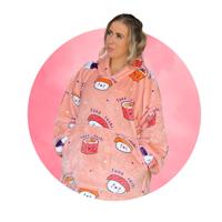 Plaid met mouwen - fleece - sushi - Badrock