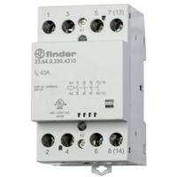 Finder 22.64.0.024.4710 Contactor 3x NO, 1x NC 24 V/DC, 24 V/AC 63 A Tray 1 stuk(s)