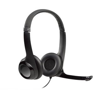 Logitech H390 On Ear headset Computer Kabel Stereo Zwart Ruisonderdrukking (microfoon), Noise Cancelling Volumeregeling, Microfoon uitschakelbaar (mute)