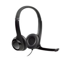 Logitech H390 On Ear headset Computer Kabel Stereo Zwart Ruisonderdrukking (microfoon), Noise Cancelling Volumeregeling, Microfoon uitschakelbaar (mute) - thumbnail