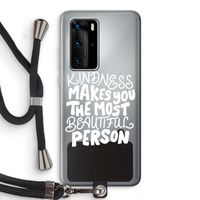 The prettiest: Huawei P40 Pro Transparant Hoesje met koord