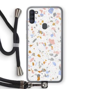 Terrazzo N°8: Samsung Galaxy A11 Transparant Hoesje met koord