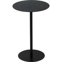 Bijzettafeltje Lugano - zwart - D35x H53 cm - metaal - plantenpot verhoger - koffie en lampjes tafel