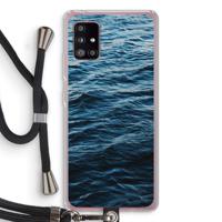 Oceaan: Samsung Galaxy A51 5G Transparant Hoesje met koord
