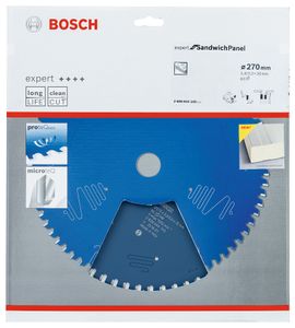 Bosch Accessoires Cirkelzaagblad Expert for Sandwich Panel 270 x 30 x 2,4 mm, 60 - 1 stuk(s) - 2608644145 - 2608644145