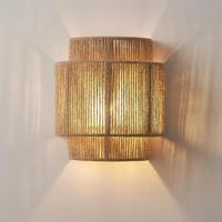 MORI GLOW Handgemaakte Hennep Touw Wandlamp