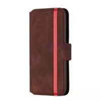 iPhone 12 Pro Max hoesje - Bookcase - Pasjeshouder - Portemonnee - Kunstleer - Donkerbruin