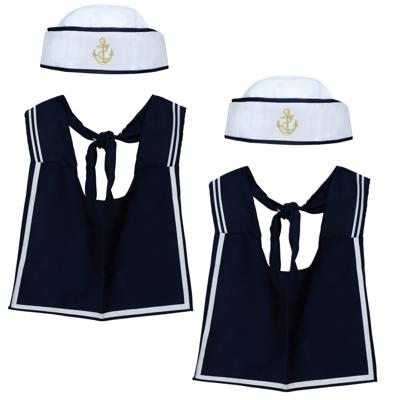 Carnaval Verkleed set Matroos - 4x - 2 delig - Matrozen pakje