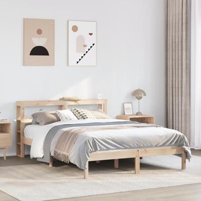 Bedframe zonder matras massief grenenhout 160x200 cm