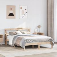 Bedframe zonder matras massief grenenhout 160x200 cm