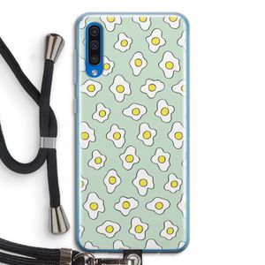 Spiegeleitjes: Samsung Galaxy A50 Transparant Hoesje met koord