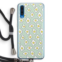 Spiegeleitjes: Samsung Galaxy A50 Transparant Hoesje met koord
