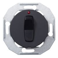 WDE011262  - 2-pole switch flush mounted black WDE011262 - thumbnail