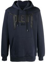 Philipp Plein hoodie à patch logo appliqué - Bleu