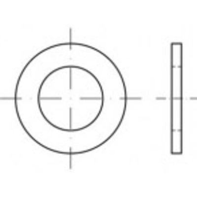 TOOLCRAFT Onderlegring Staal 1000 stuk(s) TO-5433804