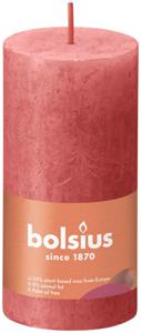 Bolsius Shine Collection Rustiek Stompkaars 100/50 Blossom Pink -Bloesem Roze