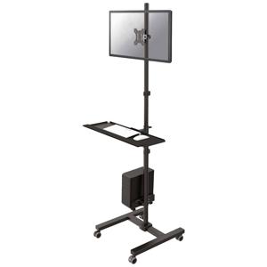 Neomounts FPMA-MOBILE1700 PC/monitor-trolley 1 stuks 25,4 cm (10) - 81,3 cm (32) Zwart Zwenkbaar, Roteerbaar, Kantelbaar