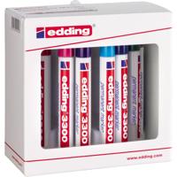 Edding permanent marker e-3300 doos van 10 stuks in geassorteerde kleuren