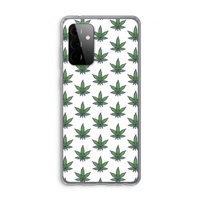 Weed: Samsung Galaxy A72 Transparant Hoesje