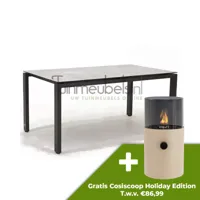 Tuintafel Goa HPL 160 x 95 cm lichtgrijs van 4 Seasons Outdoor