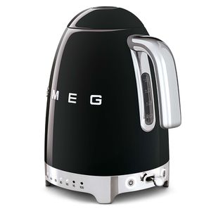 SMEG Variabele Waterkoker - 7 temperatuurstanden - zwart - 1.7 liter - KLF04BLEU