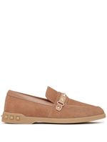 Valentino Garavani mocassins Leisure Flows en cuir - Marron - thumbnail