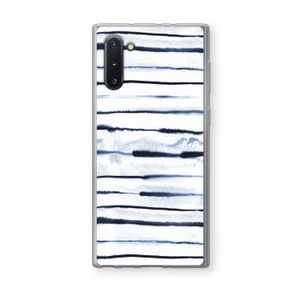 Ink Stripes: Samsung Galaxy Note 10 Transparant Hoesje