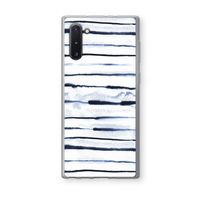 Ink Stripes: Samsung Galaxy Note 10 Transparant Hoesje