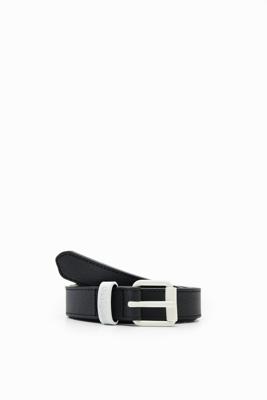 Riem met contrasterende gesp - BLACK - 90