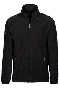 TRIGEMA Comfort Fit Fleece jas zwart, Effen