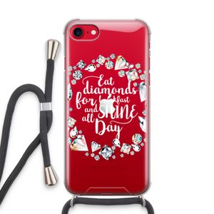 Diamonds: iPhone SE 2020 Transparant Hoesje met koord