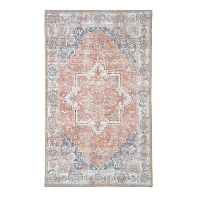 Peters - Havana Deurmat - Oranje/Blauw - Chenille Polyester - 50x80 cm